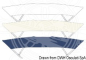 Preview: 4 Stangen Bimini "Shade Master Fish" Breite 160/180