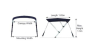 Preview: 3 Stangen Bimini Oceansouth Breite 190-210cm
