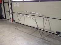 Preview: Bimini Gestänge niedrig mit 3 Stangen Breite 190cm