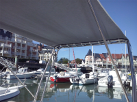 Bimini für Geräteträger "Motorboot" Stoff aus Airtex