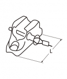 Preview: Verdeckbeschlag für Kugelkopf, konkav