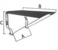 Bimini für Geräteträger "Motorboot" Stoff aus Airtex