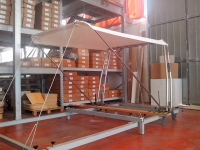 Bimini für Geräteträger "Motorboot" Stoff aus Airtex