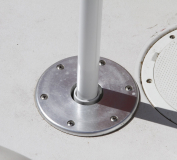 Bootssonnenschirm 190x230cm Farbe schwarz