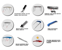 4 Stangen Bimini Top 185-198cm Breite