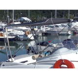 Bimini für Geräteträger "Motorboot" Stoff aus Airtex