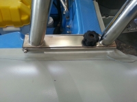 Preview: Geräteträger Ø40mm 125-180cm Montagebreite, für Schlauchboote