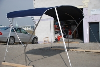 3-Stangen Bimini Top Segelboot