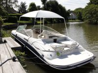 Preview: Bootssonnenschirm 190x230cm Farbe schwarz