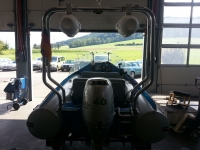 Geräteträger Ø40mm 125-180cm Montagebreite, für Schlauchboote