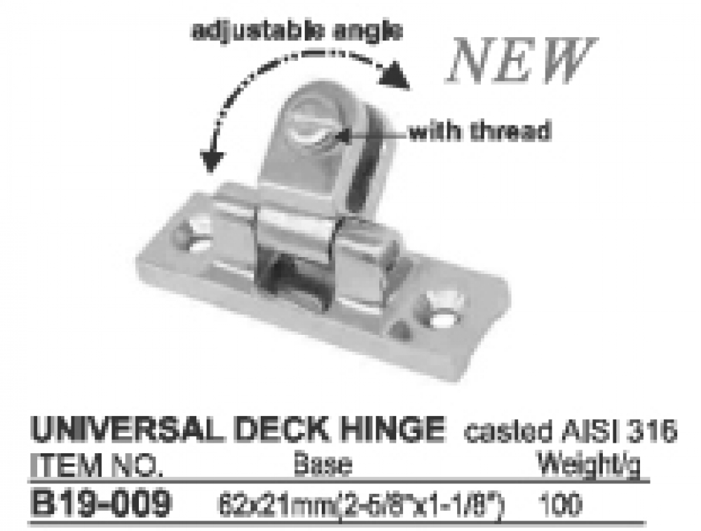 Decksbeschlag 180 Grad