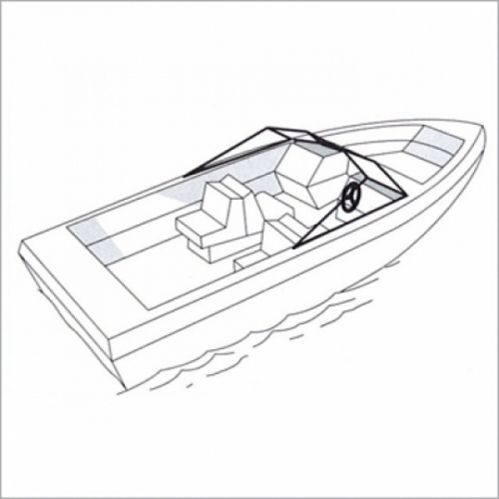 Bootpersenning für Boote ohne/kleine Reling bis 5,67 Meter