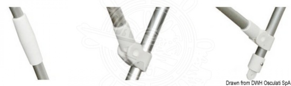 4 Stangen Bimini Top Light 225-235cm Breite 145cm Höhe