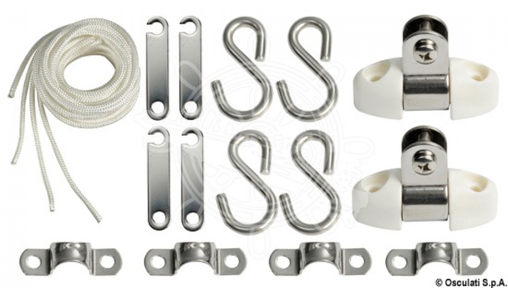 Edelstahl Bimini Top Osculati 200-210cm Breite