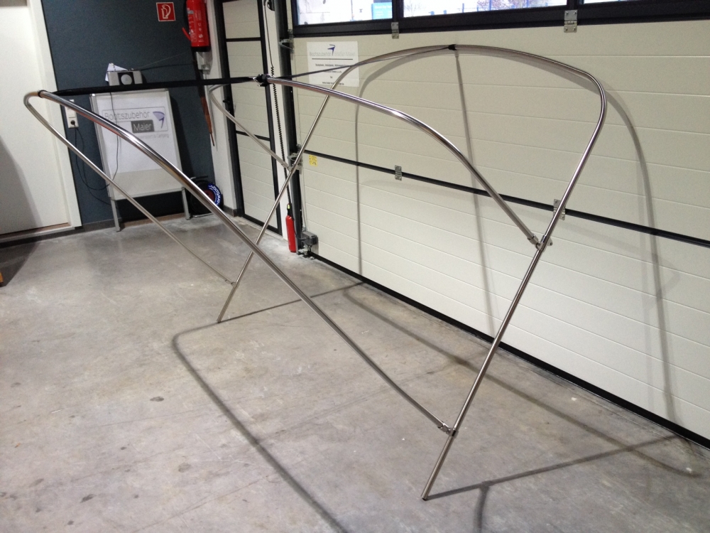 Bimini Gestänge mit 3 Stangen Breite 240cm