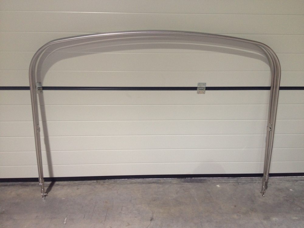 Bimini Gestänge niedrig mit 3 Stangen Breite 210cm