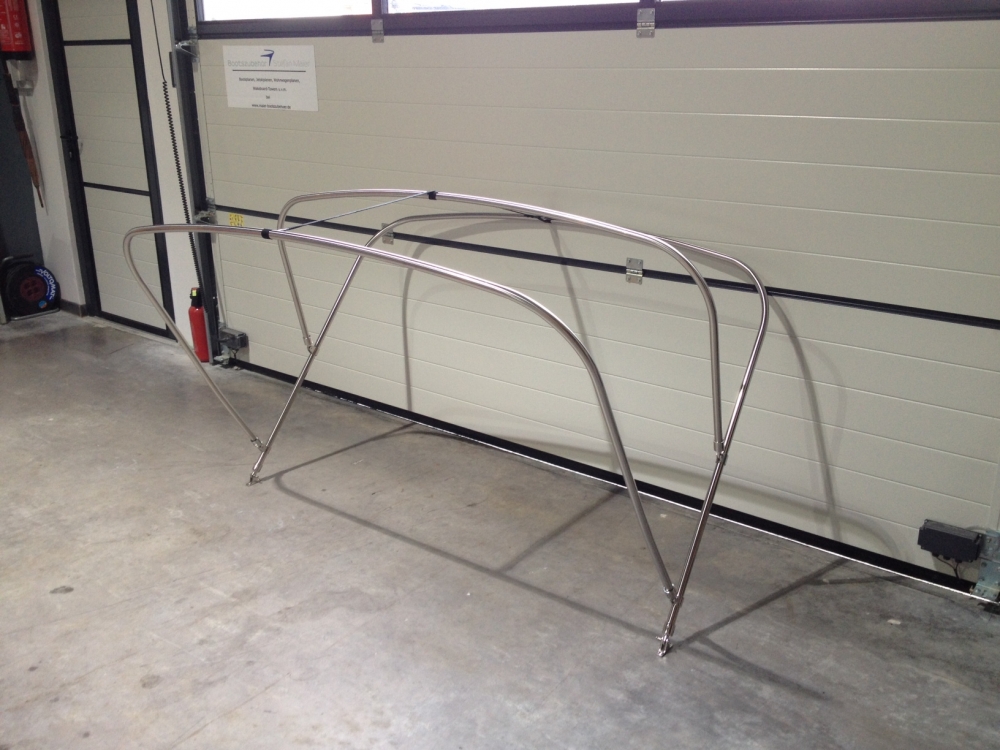 Bimini Gestänge niedrig mit 3 Stangen Breite 160cm
