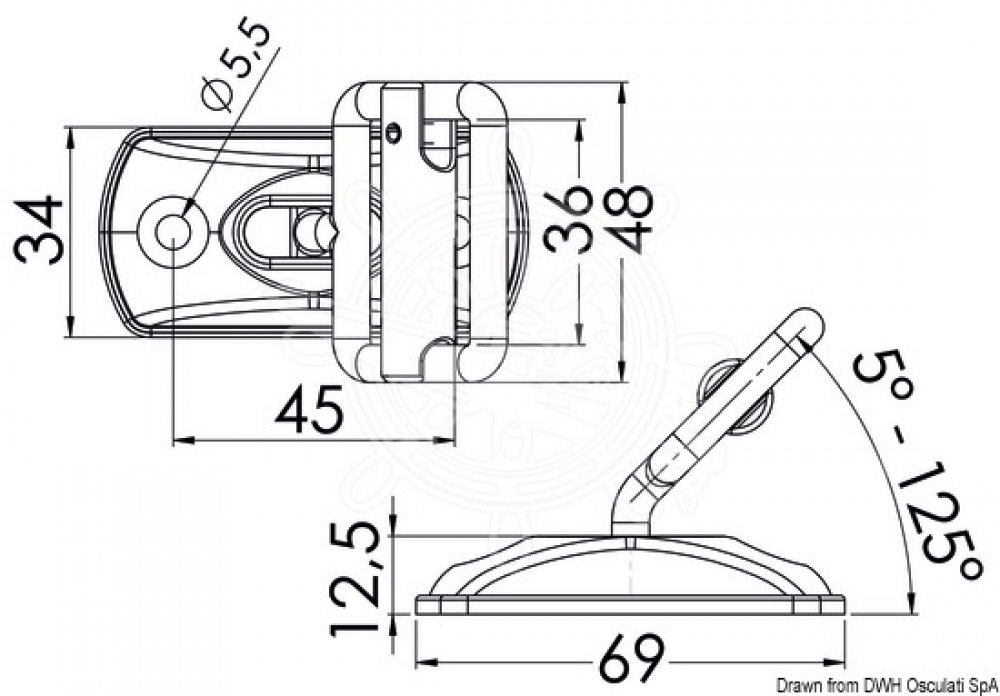 Halterung/Schnalle für Riemen
