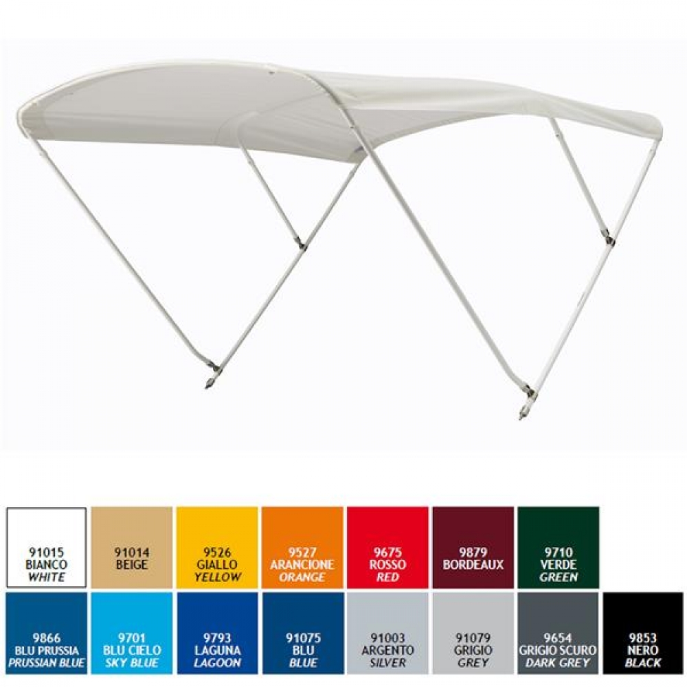 3-Stangen Bimini Top Breite 230-244cm
