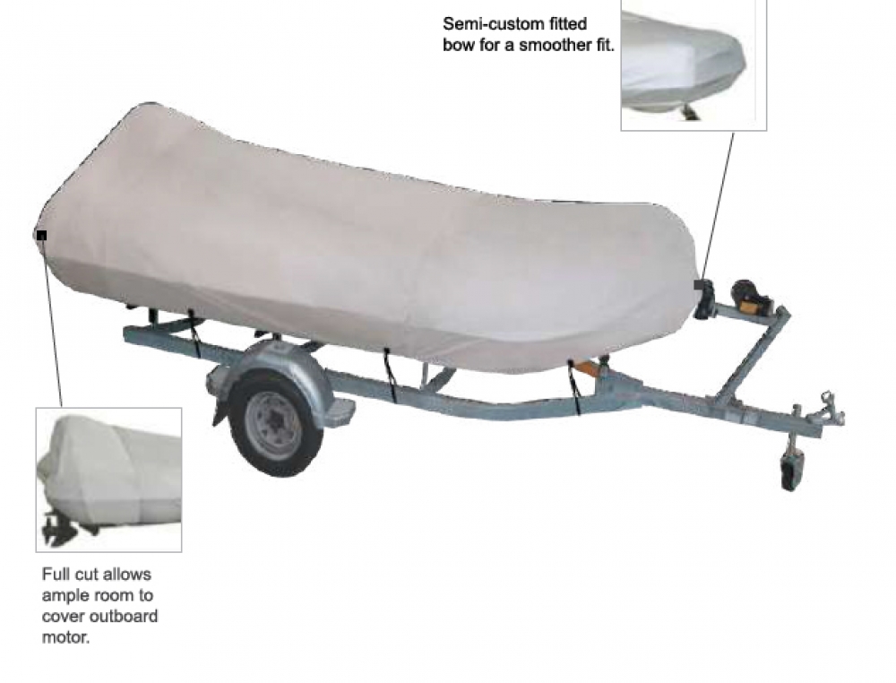 Persenning f. Boote von 360-390cm Länge und 190cm Breite