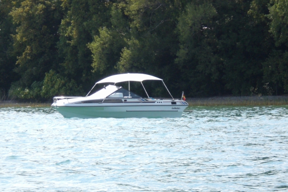 Bootssonnenschirm 190x230cm Farbe weiss