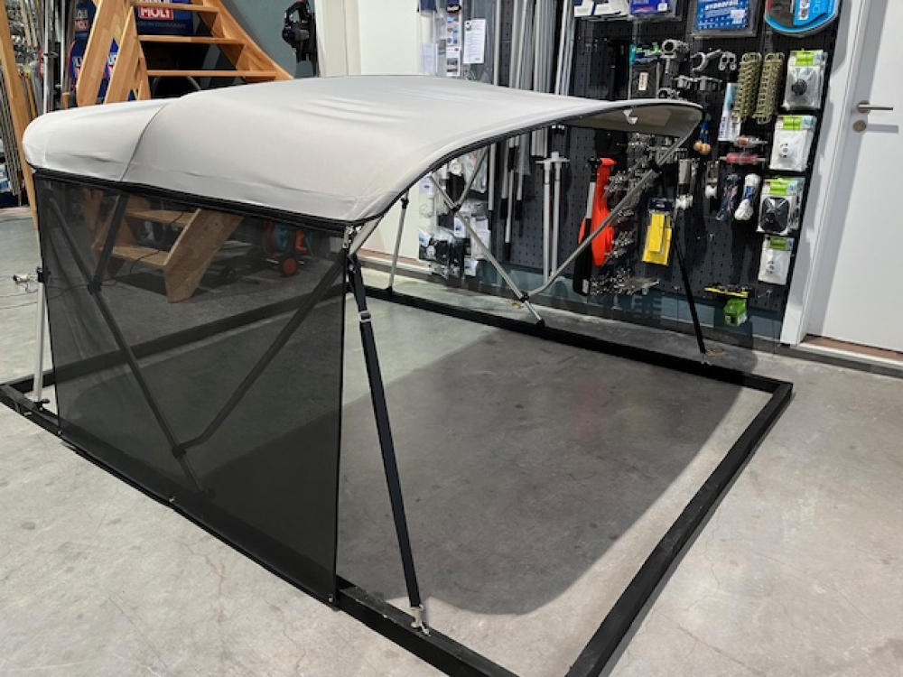 3 Stangen Bimini Top Deluxe Alu 200-213cm Breite