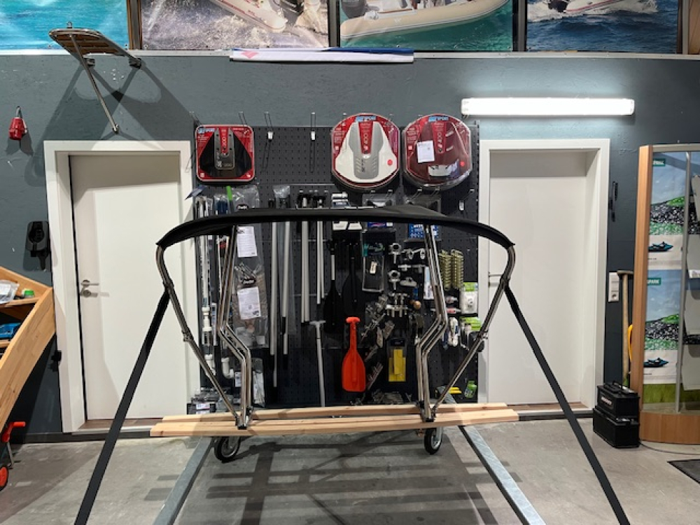 Bimini für Geräteträger "Schlauchboot" Stoff aus Sunbrella