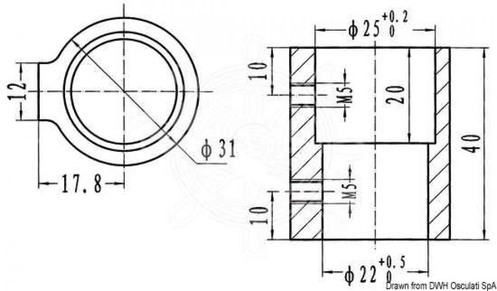 Anschlussteil für Verdeckrohre